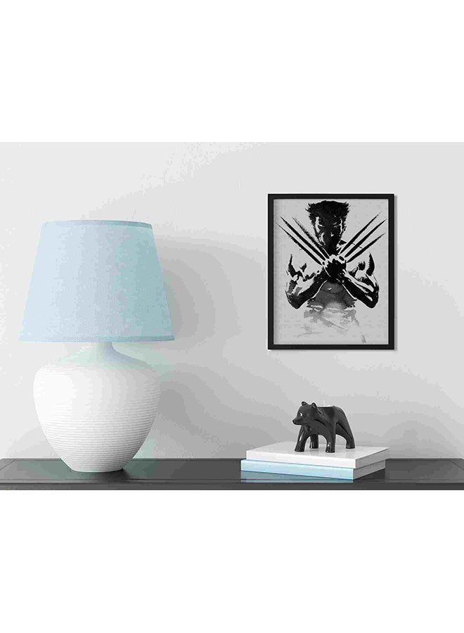 لوحة فنية لديكور الحائط برسمة شخصية Logan من سلسلة X Men متعدد الألوان 22x32سم - Image 3