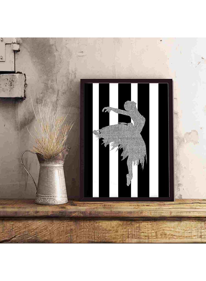 LOWHA Blak And White Wall Art Painting Multicolour 32x22x2cm - Image 5