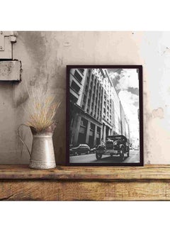 LOWHA Cars On The Road Wall Art Painting Multicolour 32x22x2cm  - Image 5