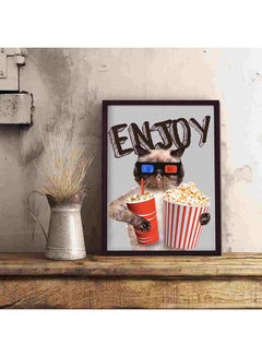 LOWHA Enjoy Wall Art Painting Multicolour 32x22x2centimeter  - Image 5