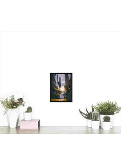 LOWHA Photo Of Cars On Asphalt Road Wall Art Painting Multicolour 32x22x2cm  - Image 4