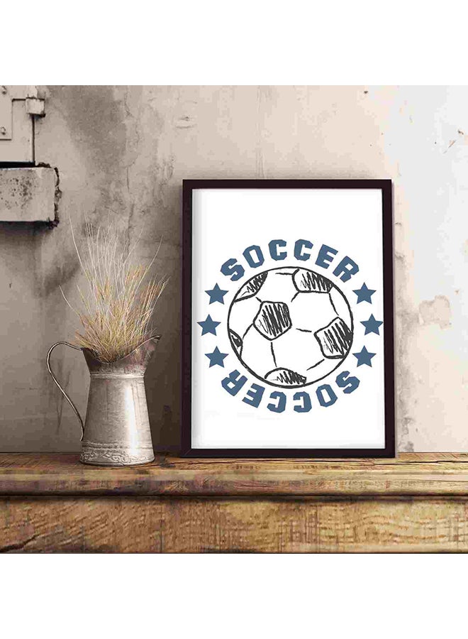 LOWHA Soccer Wall Art Painting Multicolour 32x22x2cm - Image 5