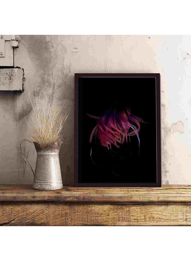 LOWHA Wearing Black Frame Jacket Wall Art Painting Multicolour 32x22x2cm - Image 5