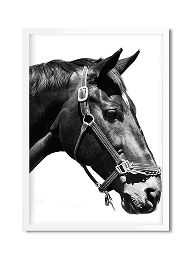 لوحة فنية لديكور الحائط لرأس حصان متعدد الألوان 32x22x2Ø³Ù†ØªÙŠÙ…ØªØ± - Image 1