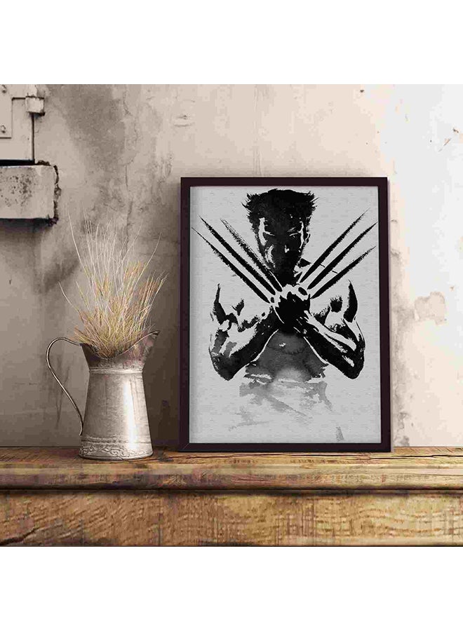لوحة فنية لديكور الحائط برسمة شخصية Logan من سلسلة X Men متعدد الألوان 22x32سم - Image 5