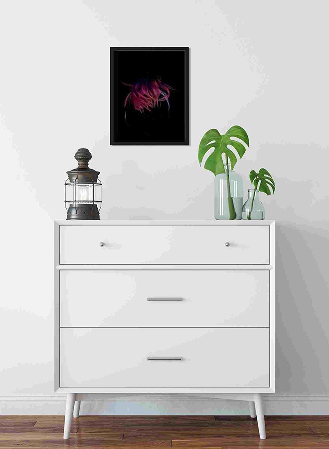 LOWHA Wearing Black Frame Jacket Wall Art Painting Multicolour 32x22x2cm - Image 2