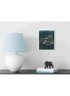 LOWHA Man Standing Beside Road Wall Art Painting Multicolour 32x22x2cm  - Image 3
