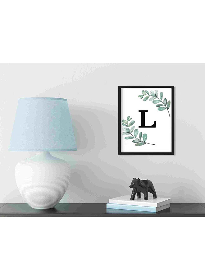 لوحة فنية لديكور الحائط مطبوعة بحرف "L" متعدد الألوان 32x22x2سم - Image 3