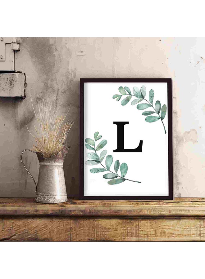 لوحة فنية لديكور الحائط مطبوعة بحرف "L" متعدد الألوان 32x22x2سم - Image 5