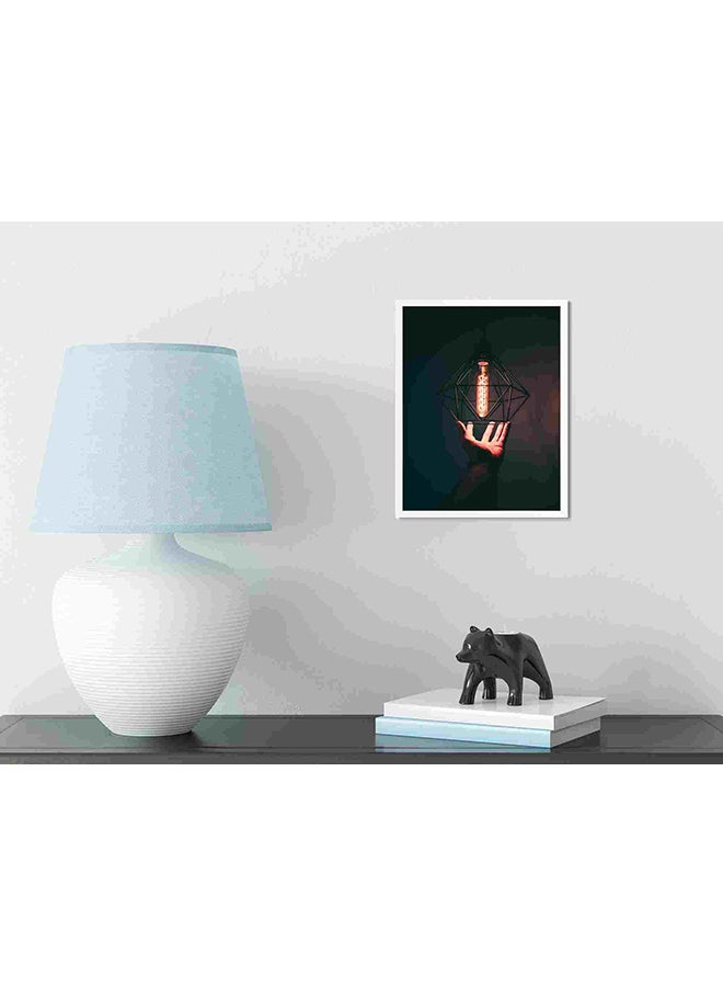 لوحة فنية لديكور الحائط مطبوعة لصورة دلاية مضيئة متعدد الألوان 32x22x2سم - Image 3