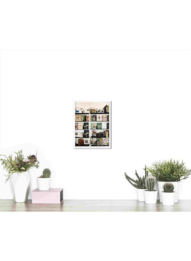 لوحة فنية لديكور الحائط تعبر عن الروابط بين الكتب متعدد الألوان 32x22x2سم - Image 4