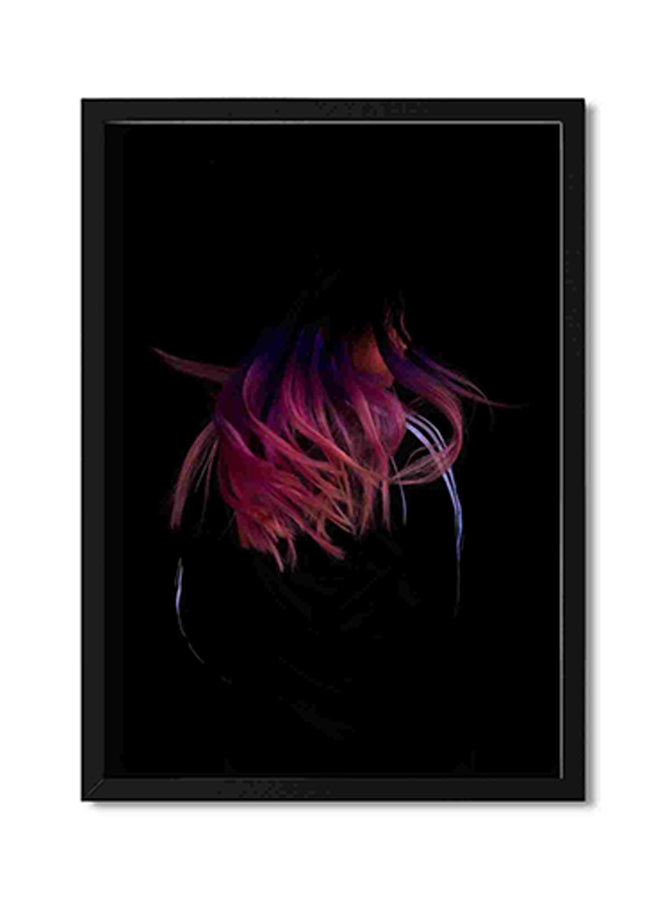 LOWHA Wearing Black Frame Jacket Wall Art Painting Multicolour 32x22x2cm - Image 1