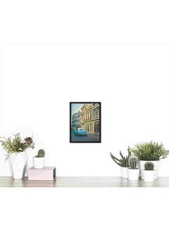LOWHA Old Car On The Road Wall Art Painting Multicolour 32x22x2cm  - Image 4