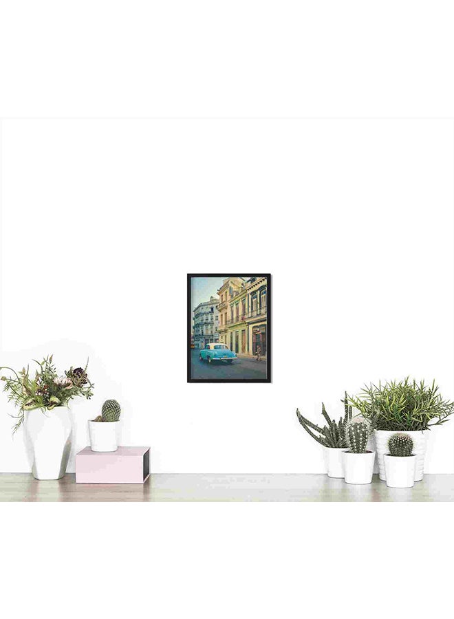 LOWHA Old Car On The Road Wall Art Painting Multicolour 32x22x2cm  - Image 4