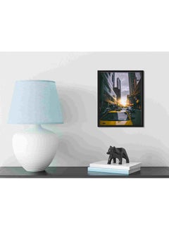 LOWHA Photo Of Cars On Asphalt Road Wall Art Painting Multicolour 32x22x2cm  - Image 3