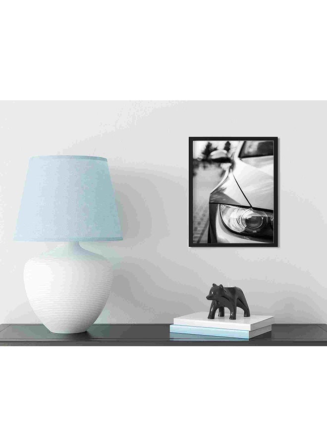 لوحة فنية لديكور الحائط تمثل صورة مقربة للمصباح الأمامي لسيارة بي إم دبليو متعدد الألوان 32x22x2سم - Image 3