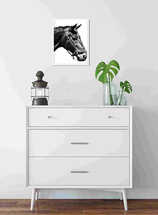 لوحة فنية لديكور الحائط لرأس حصان متعدد الألوان 32x22x2Ø³Ù†ØªÙŠÙ…ØªØ± - Image 2