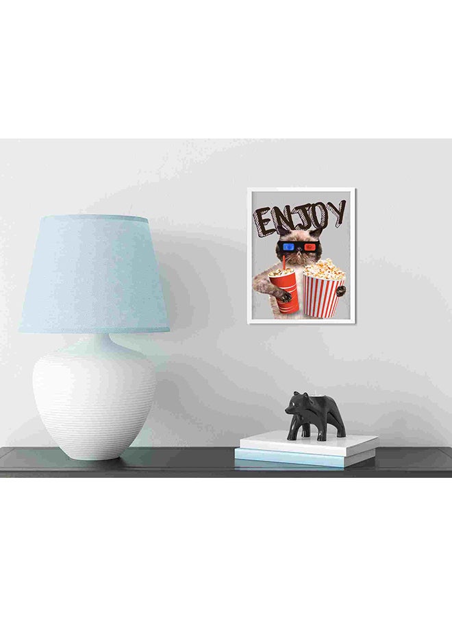 LOWHA Enjoy Wall Art Painting Multicolour 32x22x2centimeter - Image 3