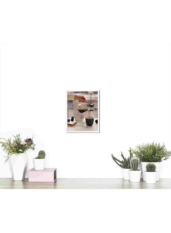 لوحة فنية لديكور الحائط برسمة قهوة صافية في إبريق زجاجي متعدد الألوان 32x22x2Ø³Ù†ØªÙŠÙ…ØªØ± - Image 4