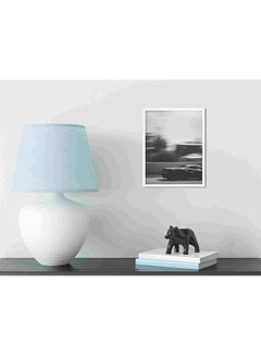 LOWHA Black Frame Sports Coupe On Road Wall Art Painting Multicolour 32x22x2cm  - Image 3