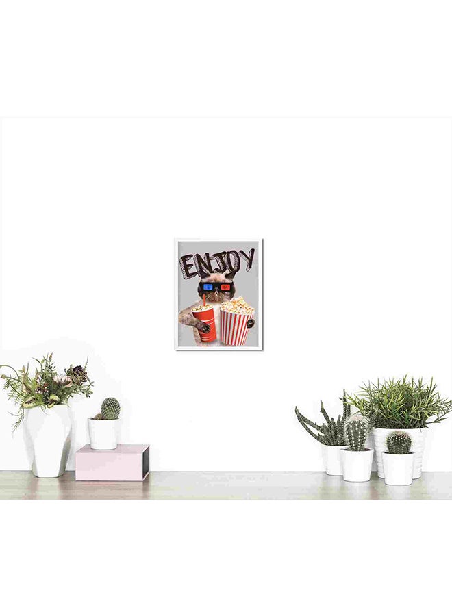 LOWHA Enjoy Wall Art Painting Multicolour 32x22x2centimeter - Image 4