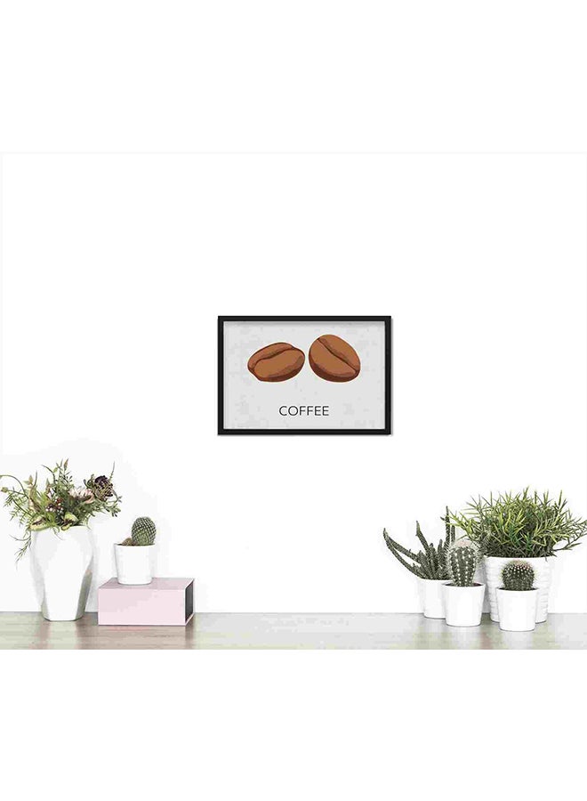 LOWHA Coffee Beens Wall Art Painting Multicolour 22x32centimeter  - Image 2