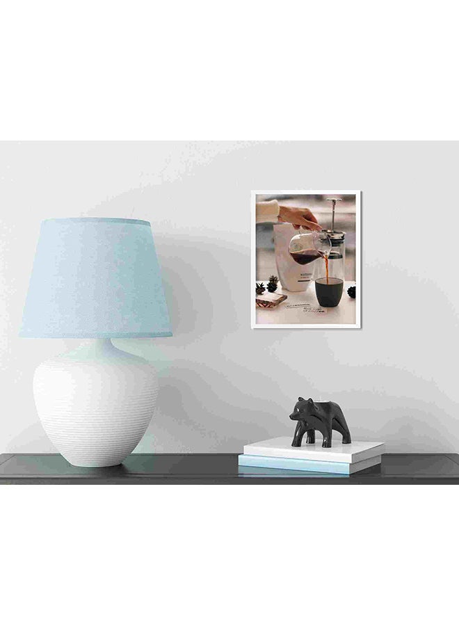 لوحة فنية لديكور الحائط برسمة قهوة صافية في إبريق زجاجي متعدد الألوان 32x22x2Ø³Ù†ØªÙŠÙ…ØªØ± - Image 3