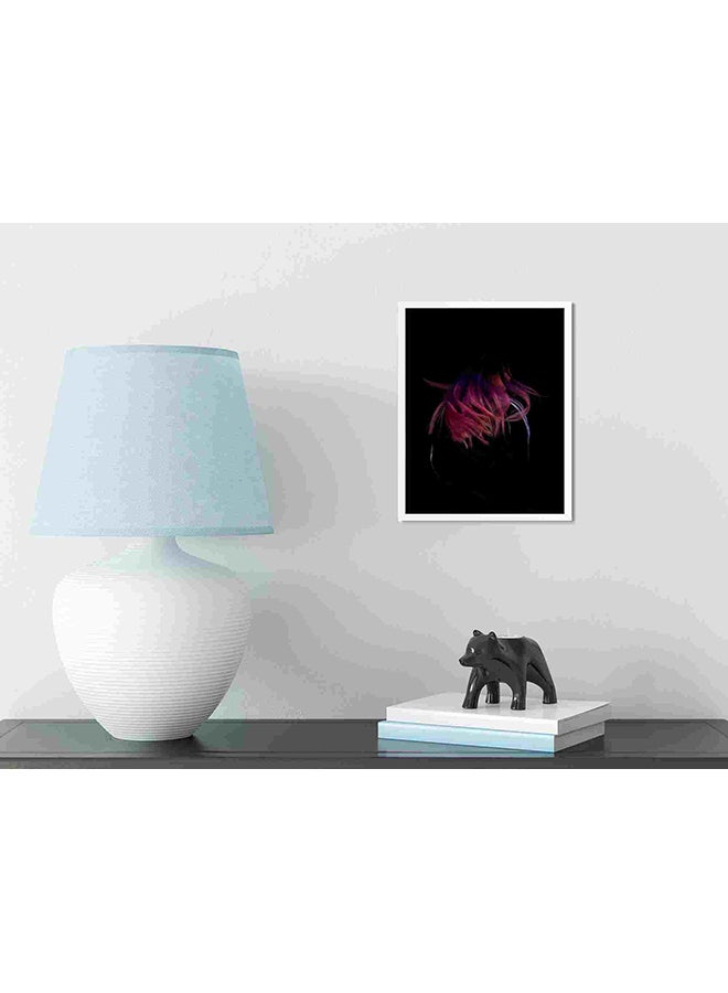 LOWHA Wearing Black Frame Jacket Wall Art Painting Multicolour 32x22x2cm - Image 3
