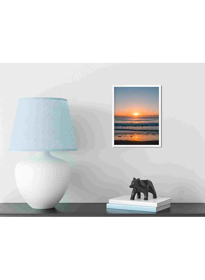 لوحة فنية لديكور الحائط تعبر عن الشاطئ في وقت الغروب متعدد الألوان 32x22x2Ø³Ù†ØªÙŠÙ…ØªØ± - Image 3