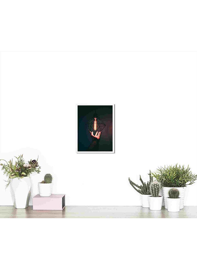 لوحة فنية لديكور الحائط مطبوعة لصورة دلاية مضيئة متعدد الألوان 32x22x2سم - Image 4