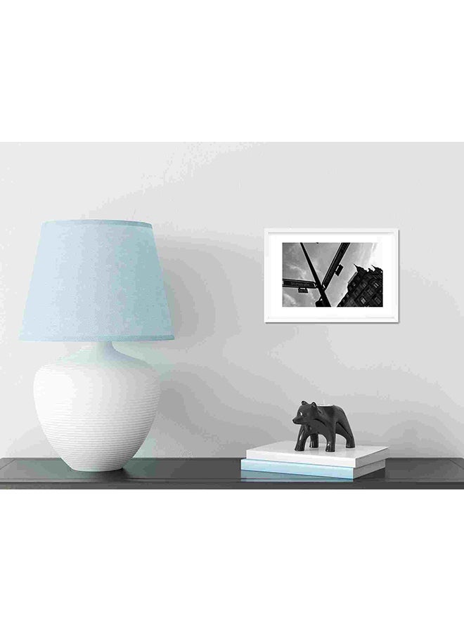 LOWHA Street Black Frame And White Wall Art Painting Multicolour 22x32cm - Image 4