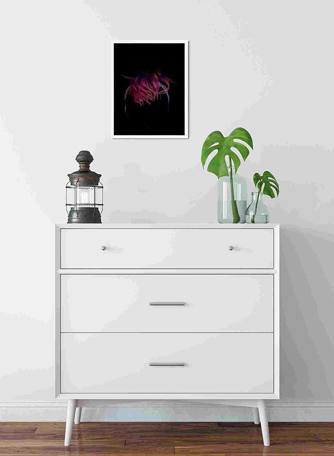 LOWHA Wearing Black Frame Jacket Wall Art Painting Multicolour 32x22x2cm - Image 2