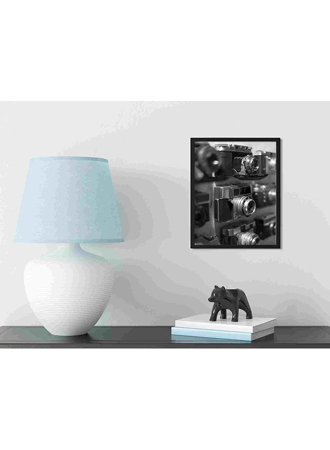 لوحة فنية لديكور الحائط تجسد صور لعدة كاميرات بنمط قديم متعدد الألوان 32x22x2سم - Image 3