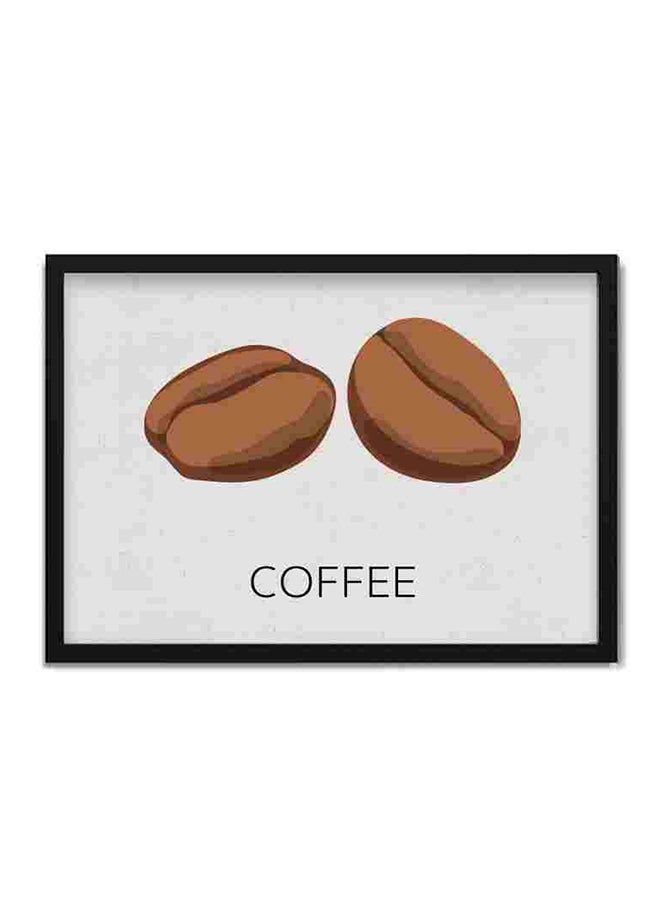 LOWHA Coffee Beens Wall Art Painting Multicolour 22x32centimeter  - Image 1