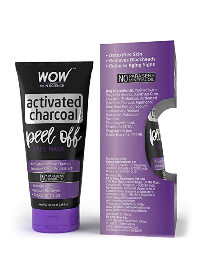 WOW - Activated Charcoal Face Mask 100ml - Image 1