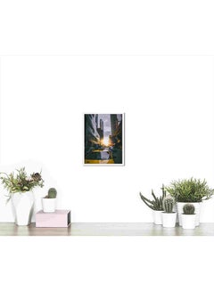 LOWHA Photo Of Cars On Asphalt Road Wall Art Painting Multicolour 32x22x2cm  - Image 4