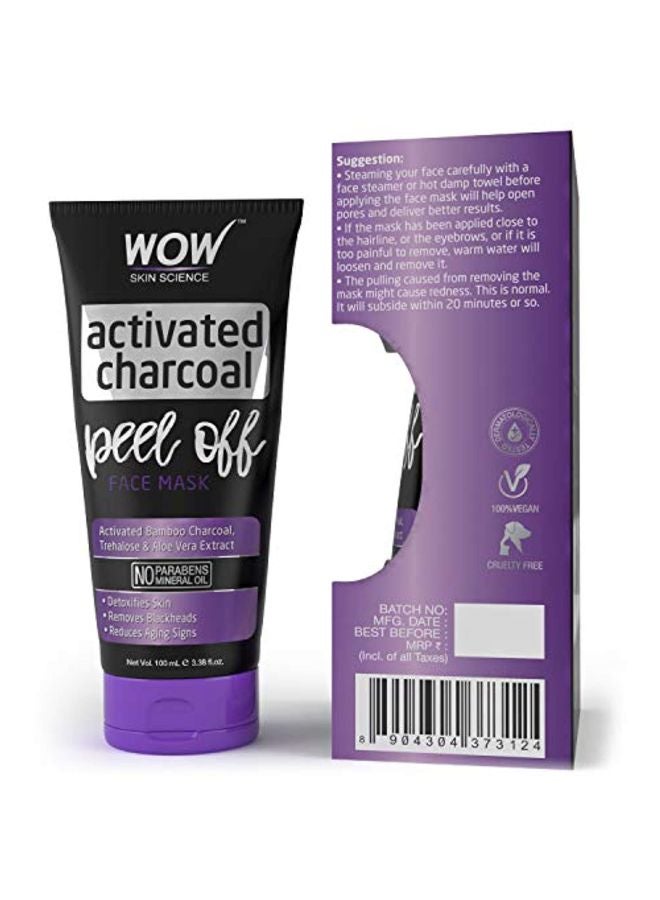 WOW - Activated Charcoal Face Mask 100ml - Image 1