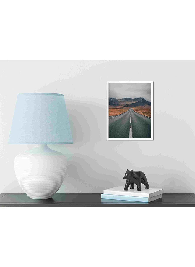 LOWHA - Empty Highway Overlooking Mountain Wall Art Painting Multicolour 32x22x2cm - Image 1