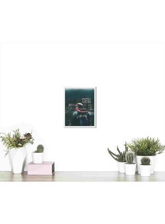 LOWHA Man Standing Beside Road Wall Art Painting Multicolour 32x22x2cm  - Image 4