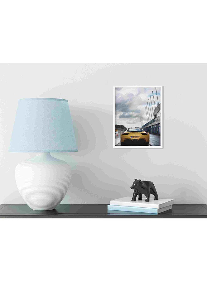 LOWHA Yellow Ferrari Laferrari Wall Art Painting Multicolour 32x22x2cm  - Image 3