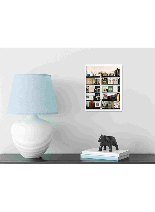 لوحة فنية لديكور الحائط تعبر عن الروابط بين الكتب متعدد الألوان 32x22x2سم - Image 3