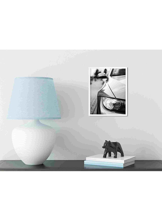 لوحة فنية لديكور الحائط تمثل صورة مقربة للمصباح الأمامي لسيارة بي إم دبليو متعدد الألوان 32x22x2سم - Image 3