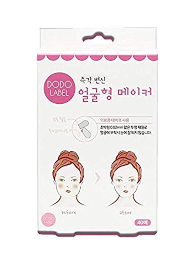 DODO LABEL 40-Piece V Shaped Face Lifting Patch Set 10inch - Image 1