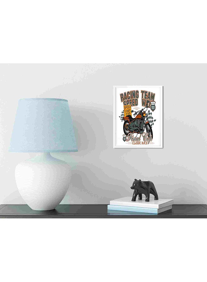 LOWHA Racing Team Wall Art Painting Multicolour 32x22x2cm  - Image 3