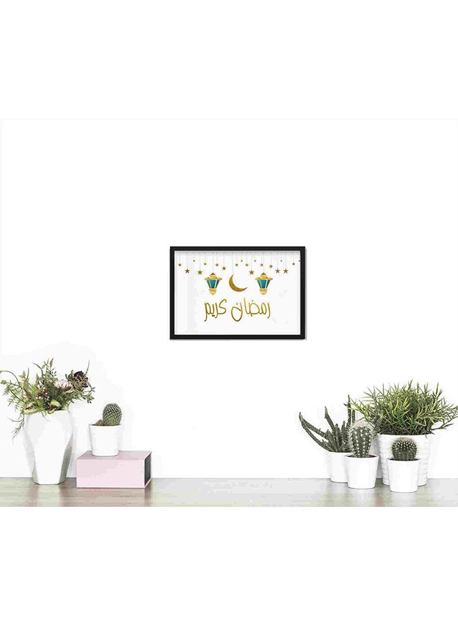 LOWHA Ramdan Kareem Fanoos Wall Art Painting Multicolour 22x32centimeter - Image 2