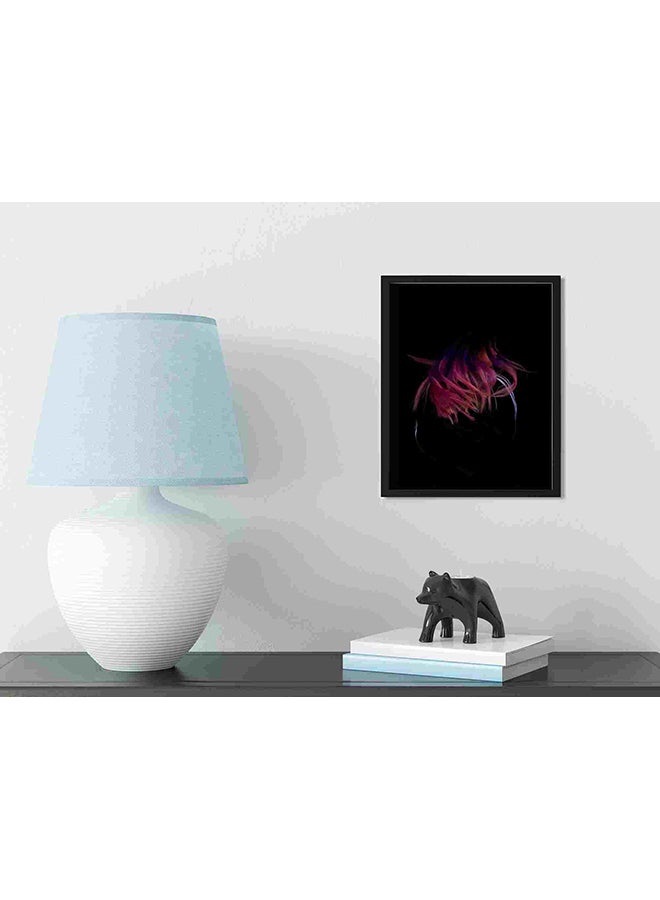 LOWHA Wearing Black Frame Jacket Wall Art Painting Multicolour 32x22x2cm - Image 3