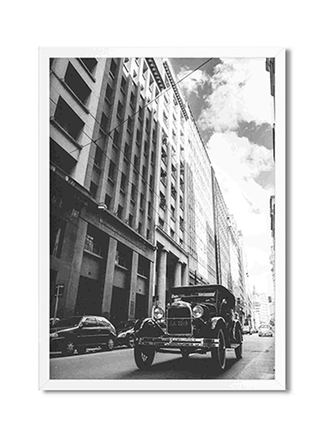LOWHA Cars On The Road Wall Art Painting Multicolour 32x22x2cm  - Image 1