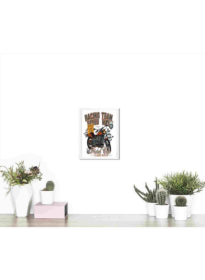 LOWHA Racing Team Wall Art Painting Multicolour 32x22x2cm  - Image 4