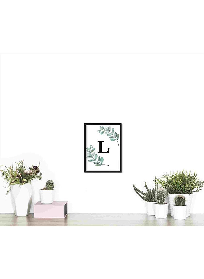 لوحة فنية لديكور الحائط مطبوعة بحرف "L" متعدد الألوان 32x22x2سم - Image 4