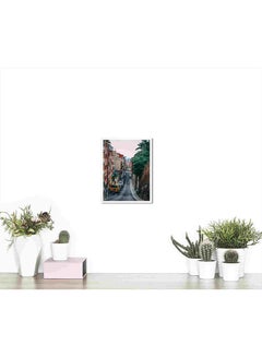 LOWHA Road Between Building Wall Art Painting Multicolour 32x22x2cm  - Image 4